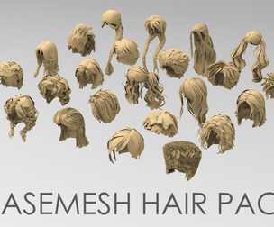 25 basemesh hair pack 3