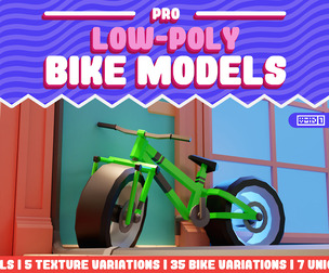 Low-Poly Bike Models PRO