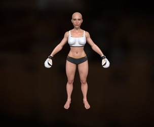 Girl Boxing Strong