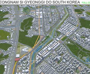 Seongnam si Gyeonggi do South Korea 20km