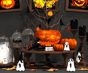 Halloween set 01 3D model