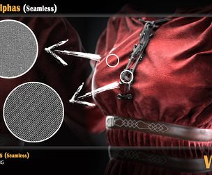 40 Fabric Alphas (seamless) - VOL 05