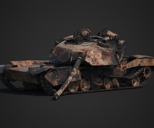 M1A2 Abrams Destroyed