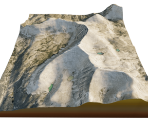 Kings Peak mount 3d terrain