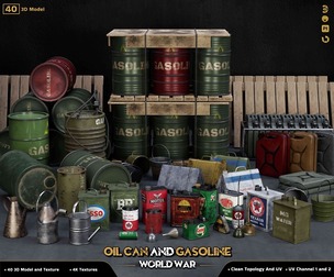 40-Oil Can and Gasoline