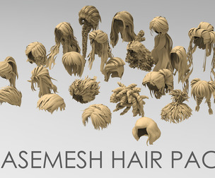 25 basemesh hair pack 4