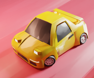 stylized sport car