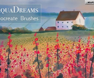 AquaDreams Procreate Brushes