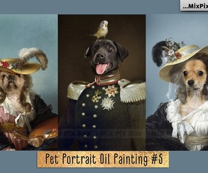 Pet Portrait Oil Background v.5