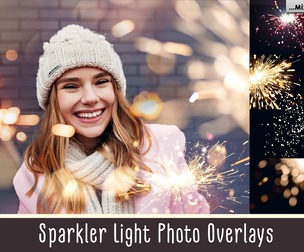 Sparkler Photo Overlays