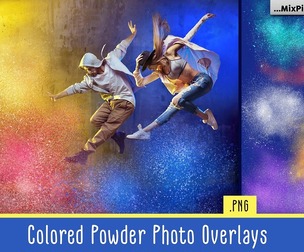 Colored Powder Photo Overlays