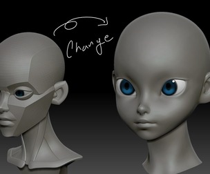 Stylized Female Sample