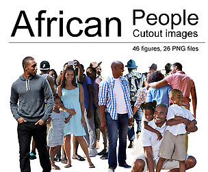 African People Cutouts