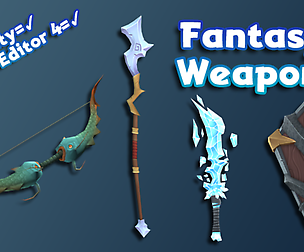 Hand-Painted Fantasy Weapons Pack - 50 Weapons!