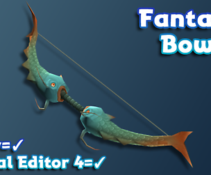 Hand-Painted Fantasy Bows & Arrows