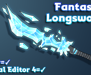 Hand-Painted Fantasy Longswords