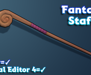 Hand-Painted Fantasy Staffs