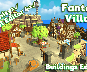 Hand-Painted Fantasy Village Pack Building Edition