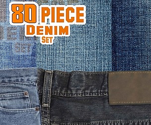 80 Piece Denim set