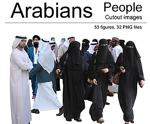 Arabian People Cutout Images