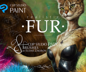 Realistic FUR Brushes for CLIP STUDIO PAINT
