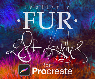 28 Realistic FUR Brushes 4 Procreate