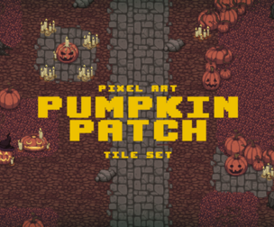Pixel Art Pumpkin Patch