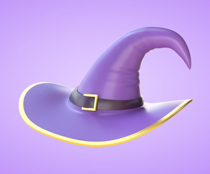 Witch Hat Low-poly 3D Model