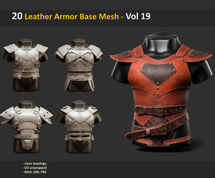 20 Leather Armor Base Mesh - Vol 19