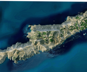 Hydra Island full 3d model terrain