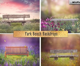 Park Bench Backdrops