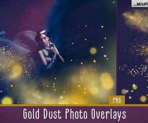 Gold Dust Photo Overlays