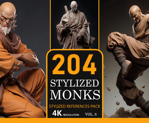 204 Stylized Monks Vol.08
