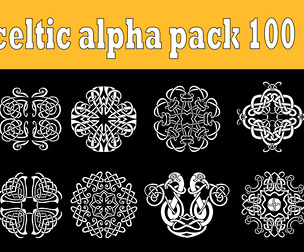 Celtic viking ornaments alpha pack 100