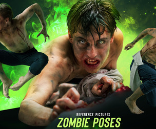 1400 Zombie Pose Reference Pictures