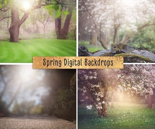 Spring Digital Backdrop