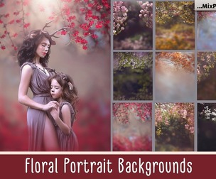 Floral Portrait Backgrounds