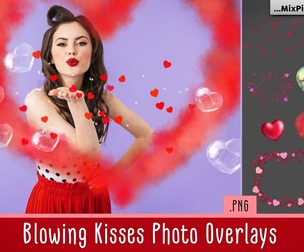 Blowing Kisses Photo Overlays