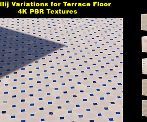 Moroccan Terrace indoor-outdoor floor 4K texture