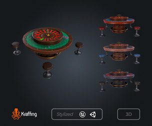 Roulette Table V2 – Casino Gambling – Game Ready