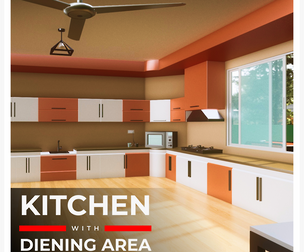 Kitchen and dining area