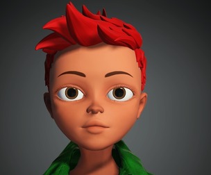Vibrant Virtuoso: The 3D World of a Cartoon Boy