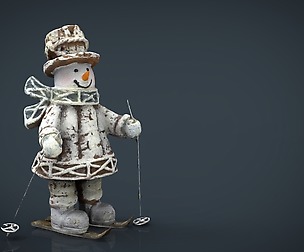 Snowman Skiing