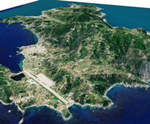 Skiathos island full 3d model terrain