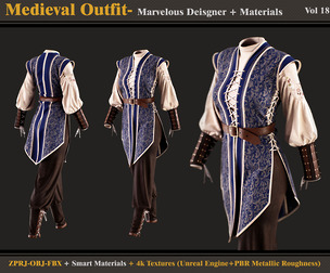 Medieval Outfit-Models+Materials