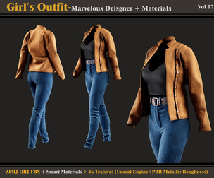 Girl's Outfit- Models +Materials