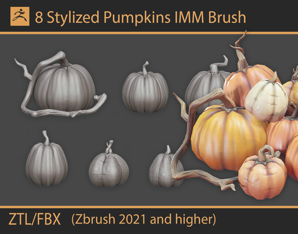 Stylized Pumpkins IMM Brushes