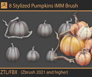 Stylized Pumpkins IMM Brushes