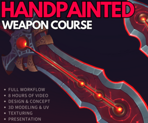Handpaint Weapon Course [FULL WORKFLOW]
