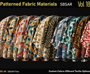 Patterned Fabric Material-Vol18-SBSAR